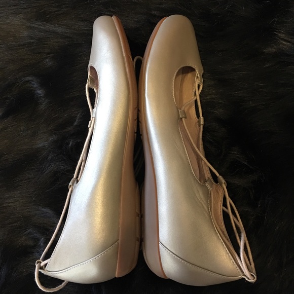 ABEO Tori Ballet Neutral Taupe Metallic New No Tag Only Tried On - Picture 5 of 13